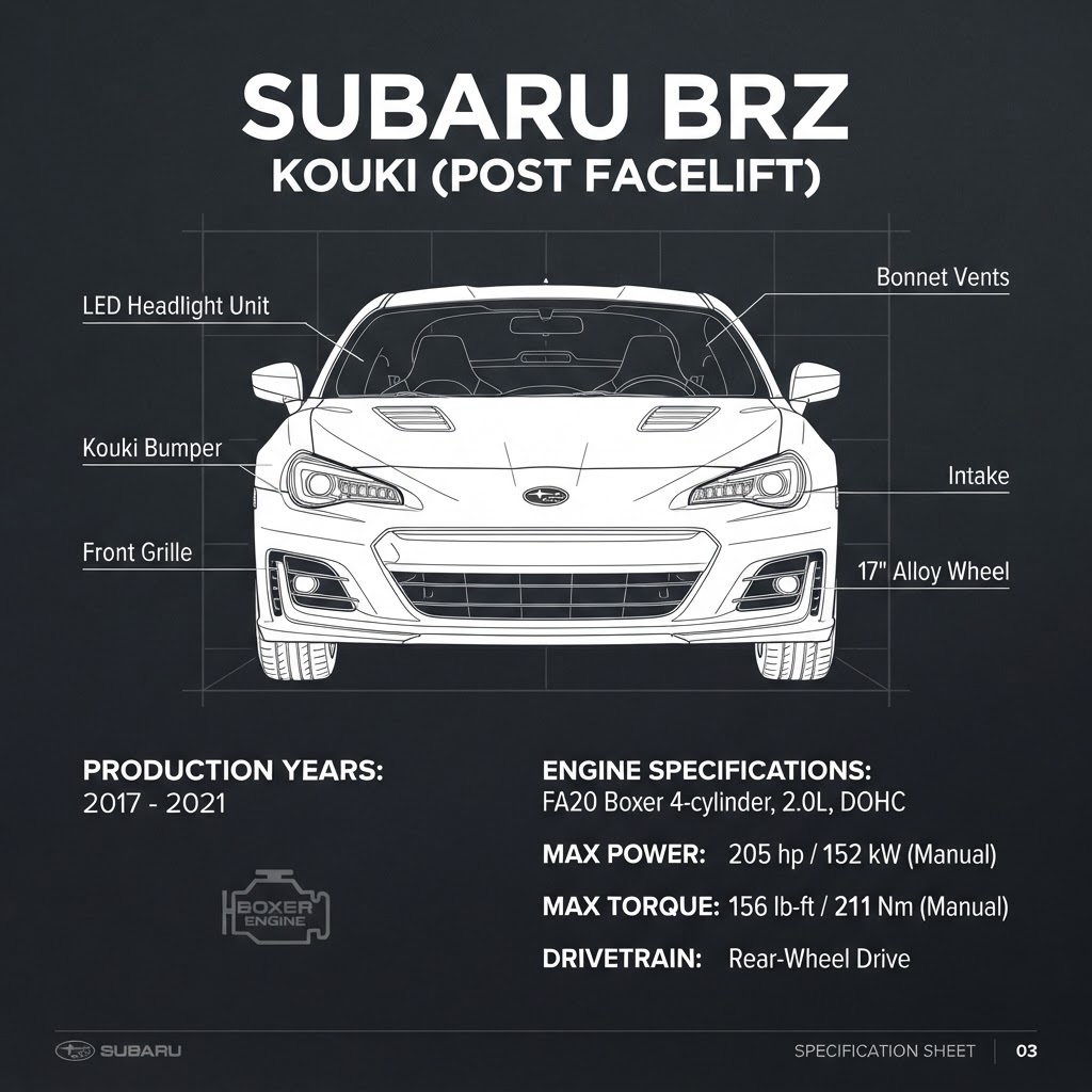 BRZ 2017 to 2021